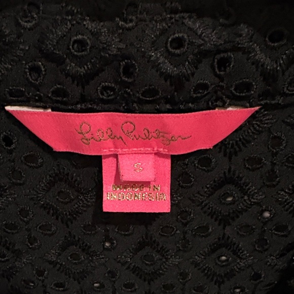 Lilly Pulitzer Black Eyelet Top - Picture 5 of 7